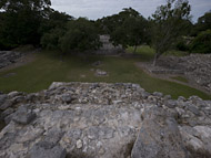 Small Acropolis at Edzna - edzna mayan ruins,edzna mayan temple,mayan temple pictures,mayan ruins photos